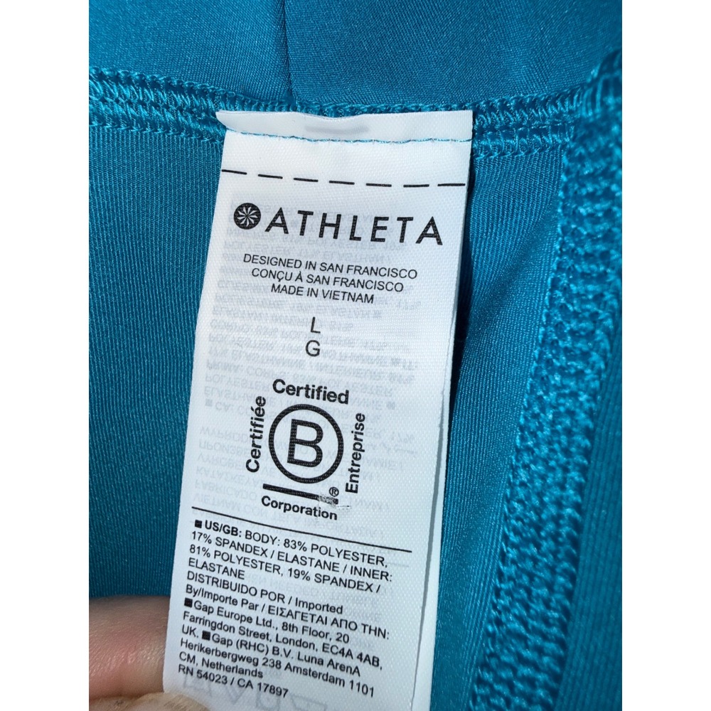 Athleta Ace Tennis Skort 15.5 Blue Teal Pleated Athletic Golf Skirt Large - Picture 9 of 12